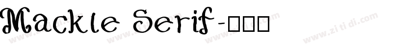 Mackle Serif字体转换